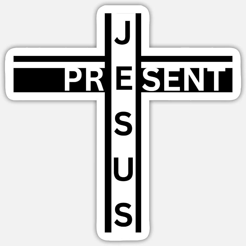 Jesus Present Sticker size S (10 x 10 cm)