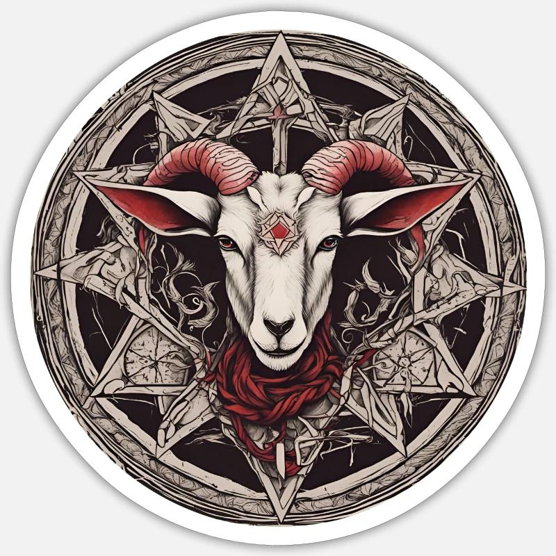 goat - Sticker size S (10 x 10 cm) - white matte