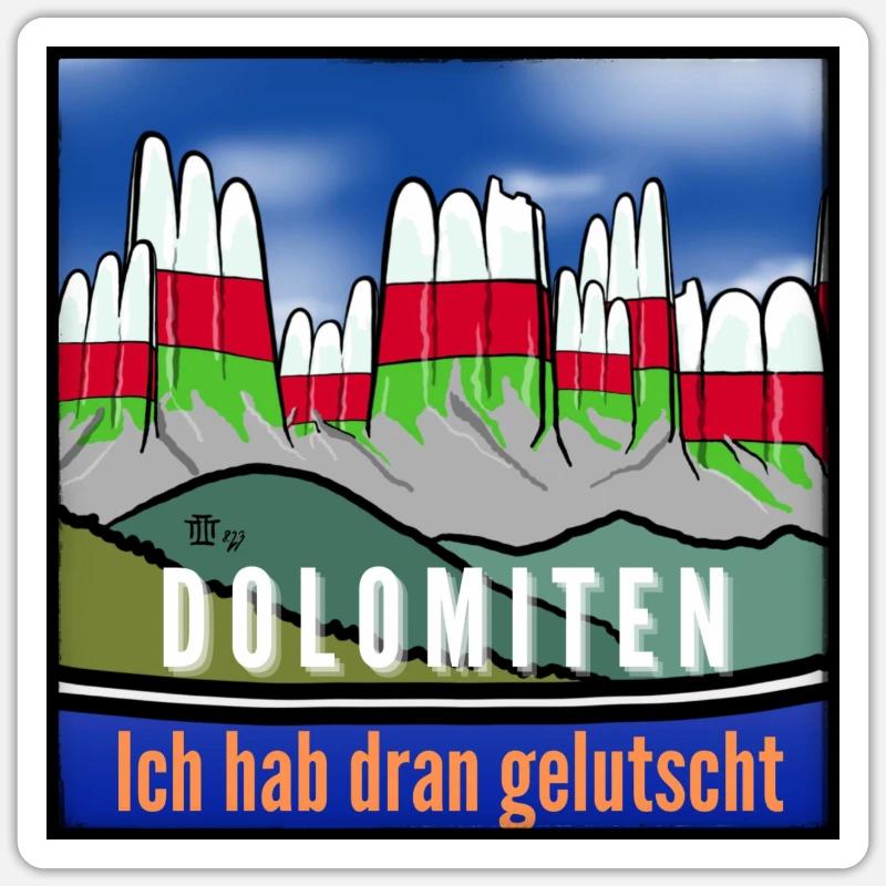 Die Dolomiten Sticker Größe S (10 x 10 cm)