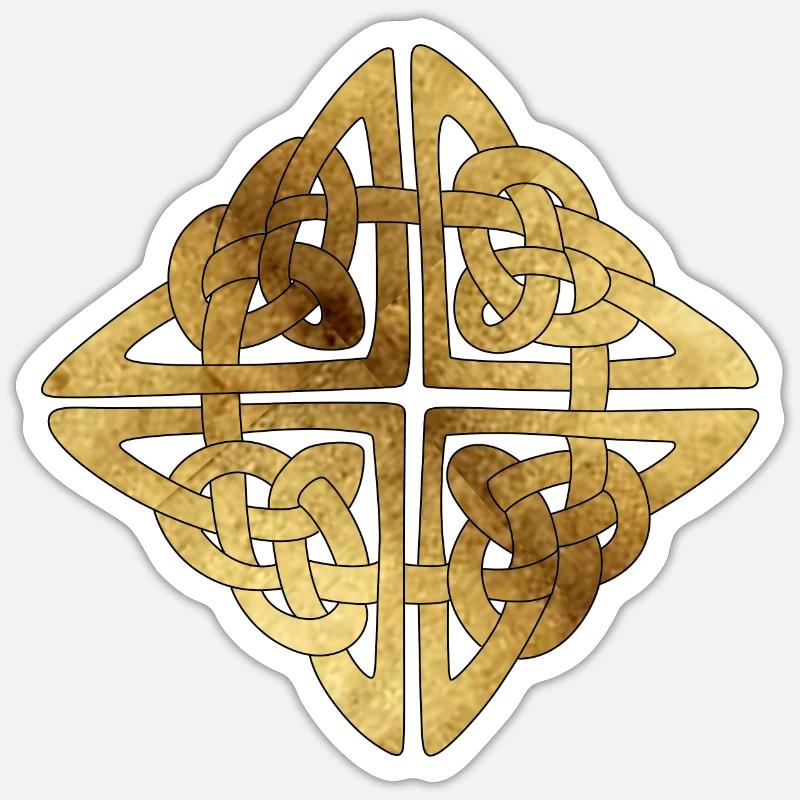 Celtique5 parchemin - Sticker taille S (10 x 10 cm) - blanc mat