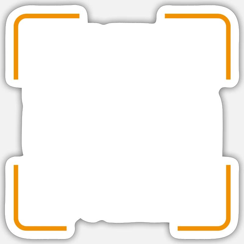 Partyshirt - Sticker Größe S (10 x 10 cm) - Mattweiß