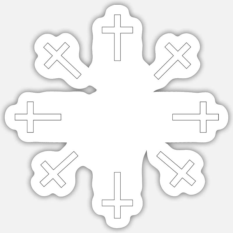 D | Sticker taille S (10 x 10 cm)