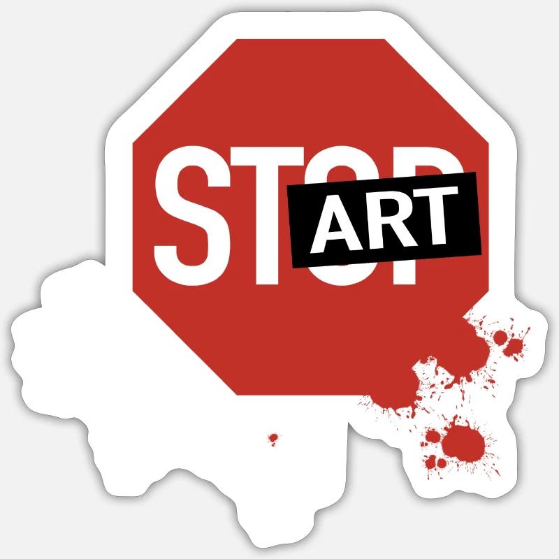 Sticker Größe S (10 x 10 cm) - 