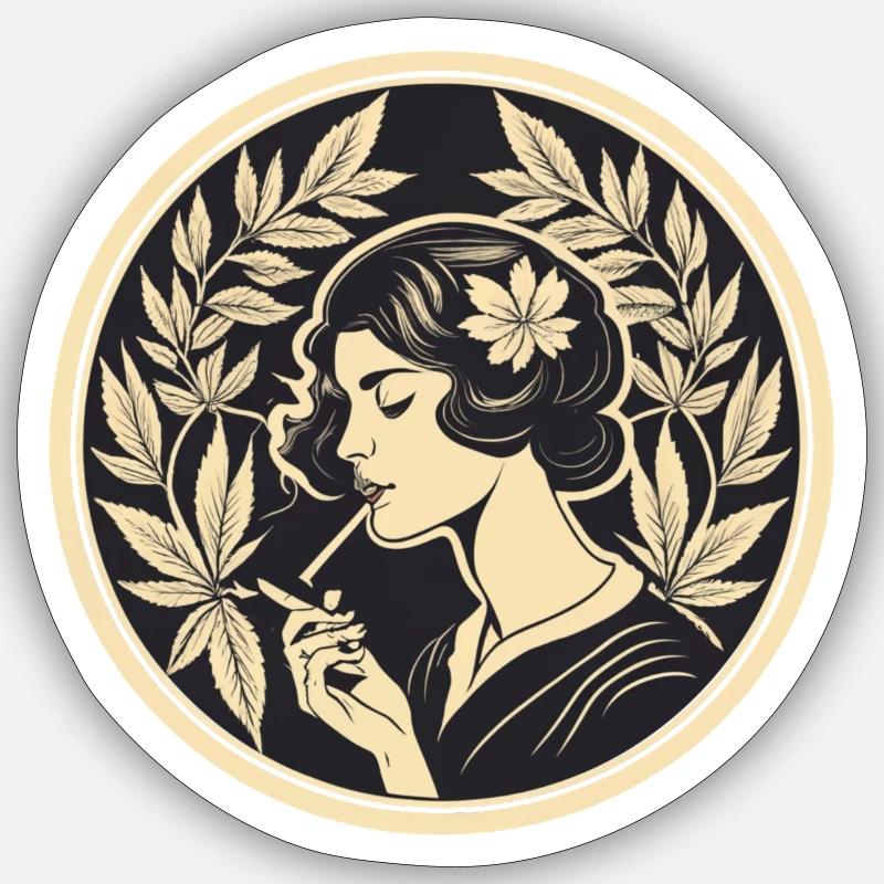 Heiliger Rauch - Sticker Größe S (10 x 10 cm) - Mattweiß