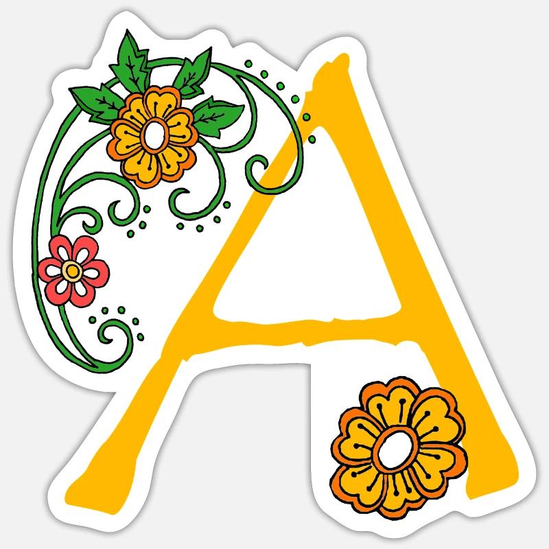 Blume30 A - Sticker taille S (10 x 10 cm) - blanc mat
