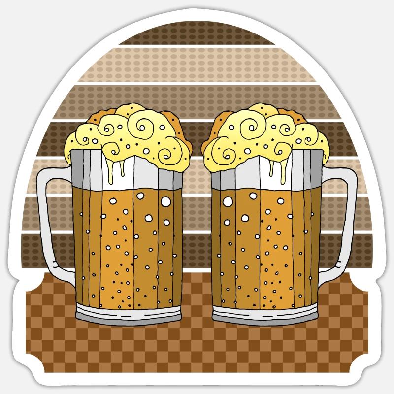 Pints - Sticker Größe S (10 x 10 cm) - Mattweiß