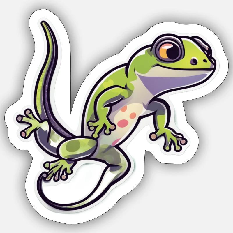 Eidechse Sticker Größe S (10 x 10 cm)