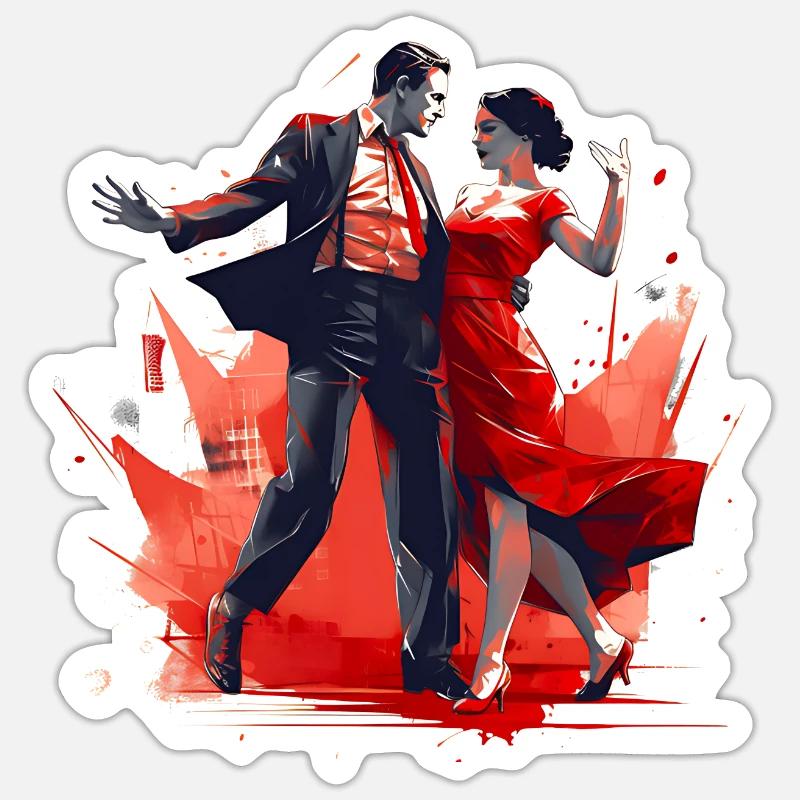 Dancing requires skill Sticker size S (10 x 10 cm)