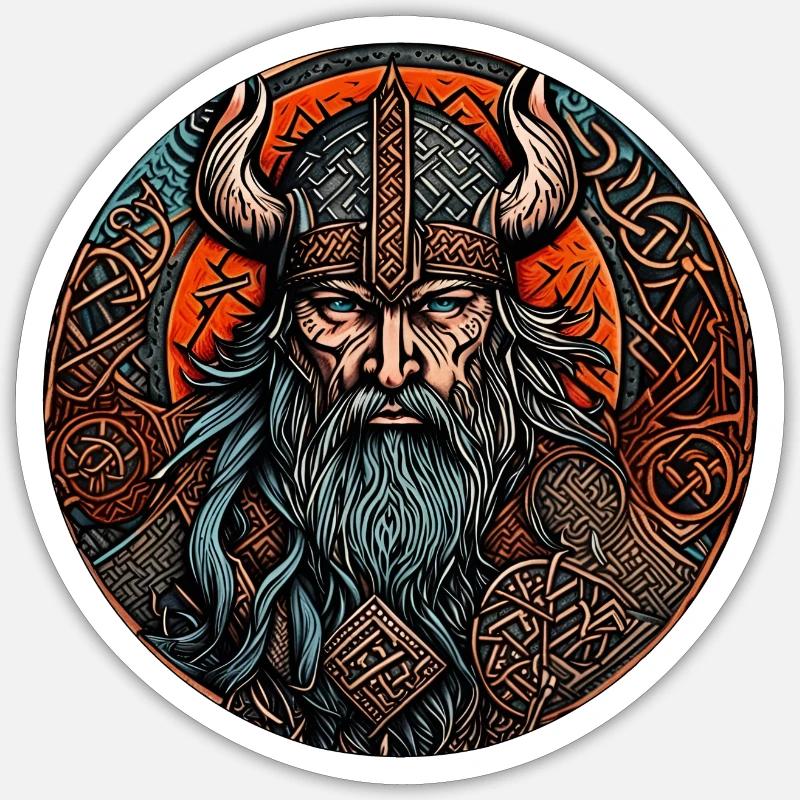 Wikinger Sticker Größe S (10 x 10 cm)