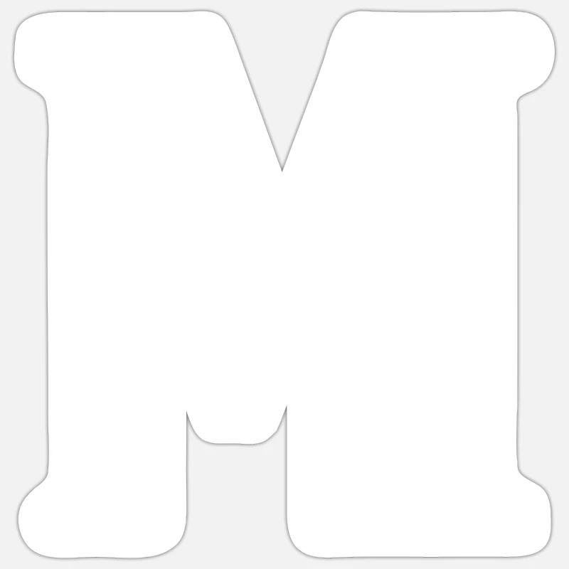 M - Sticker taille S (10 x 10 cm) - blanc mat