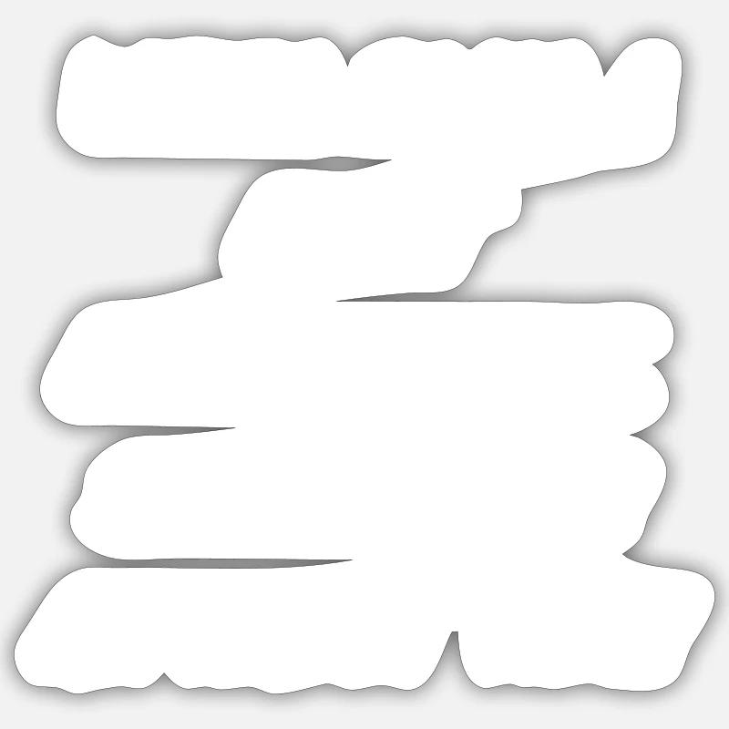 Wenn Plan A nicht funktioniert - Sticker Größe S (10 x 10 cm) - Mattweiß