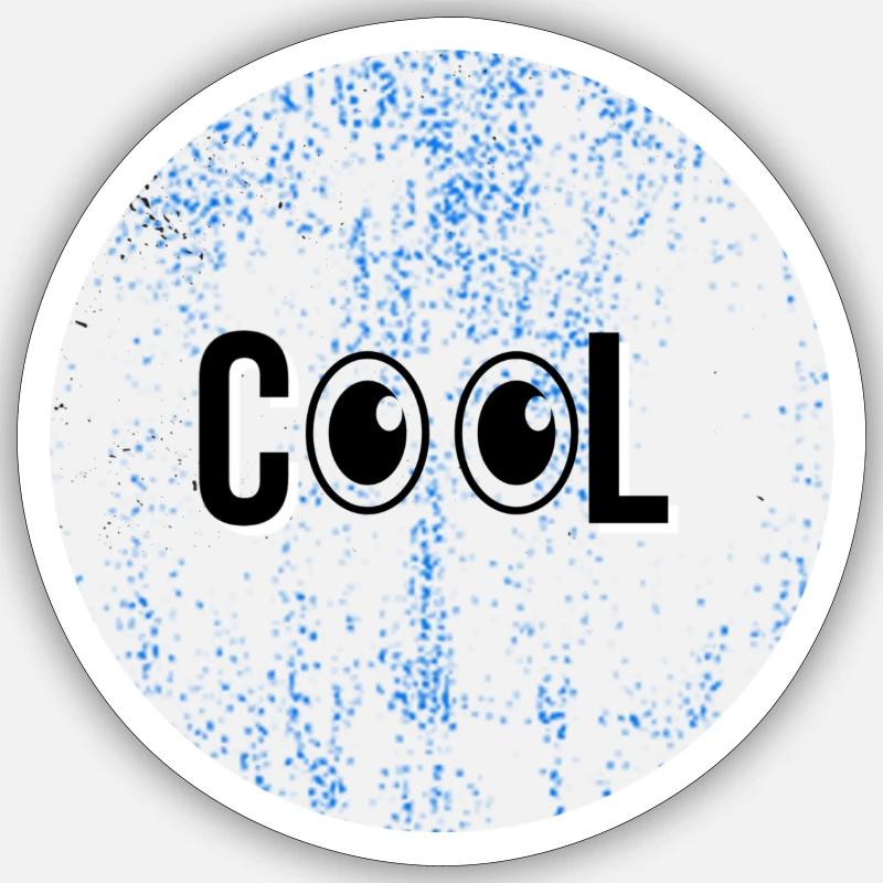 Refroidir - Sticker taille S (10 x 10 cm) - blanc mat