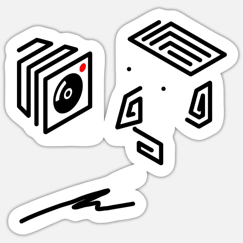 Sticker Größe S (10 x 10 cm) - 