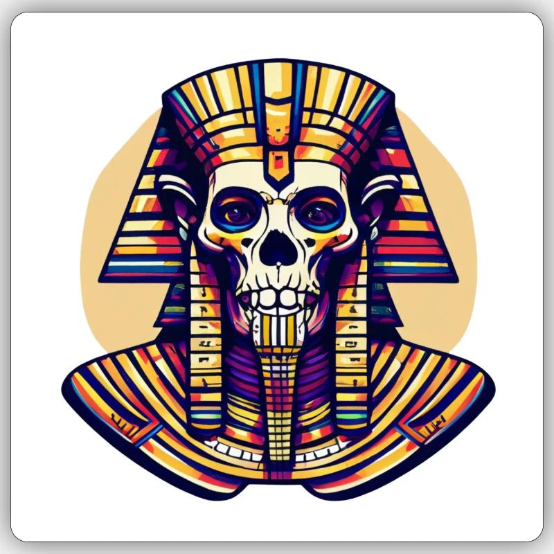 L’amour de Pharaon - Sticker taille S (10 x 10 cm) - blanc mat