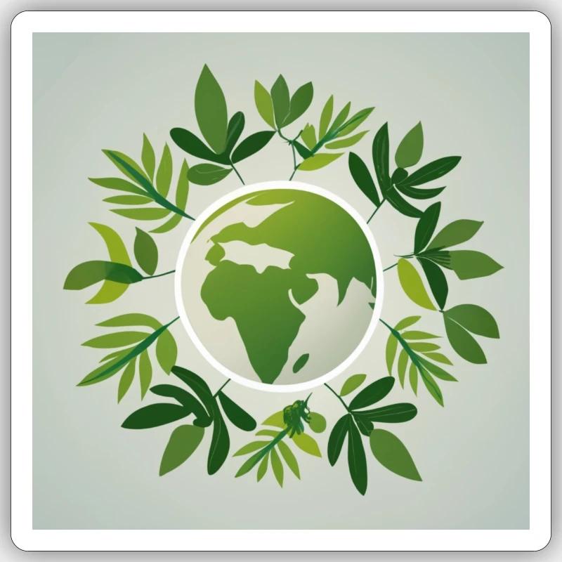 Monde durable Sticker taille S (10 x 10 cm)