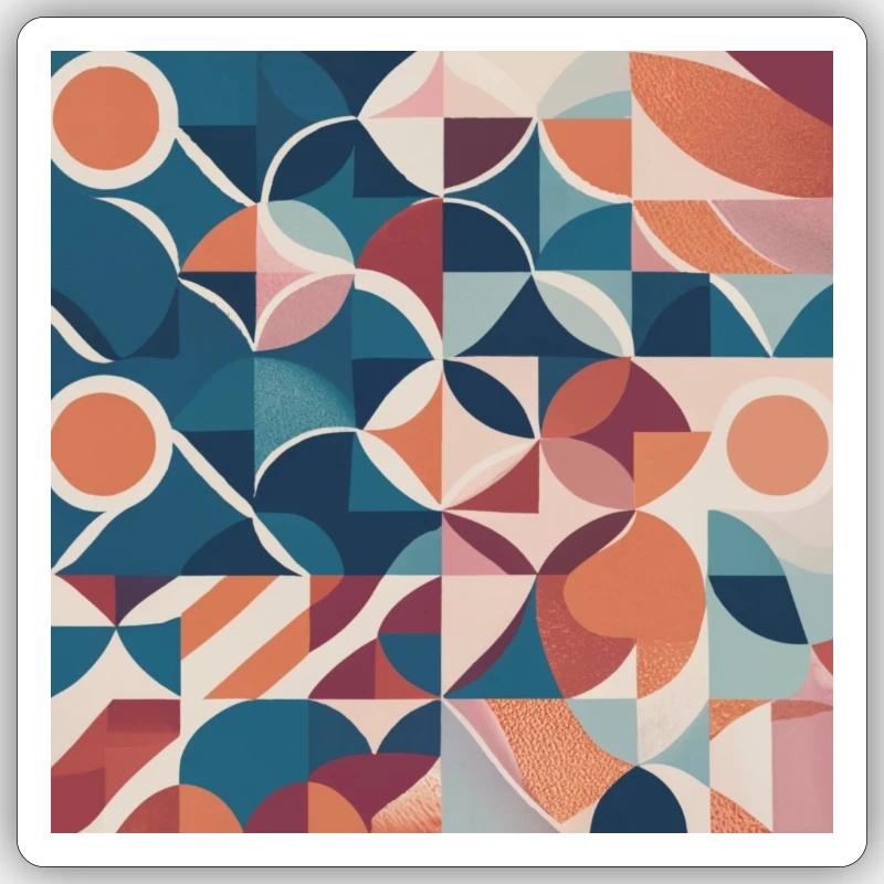 Traditional patterns - Sticker size S (10 x 10 cm) - white matte