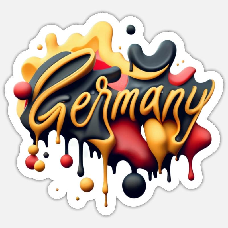 Germany-style - Sticker size S (10 x 10 cm) - white matte