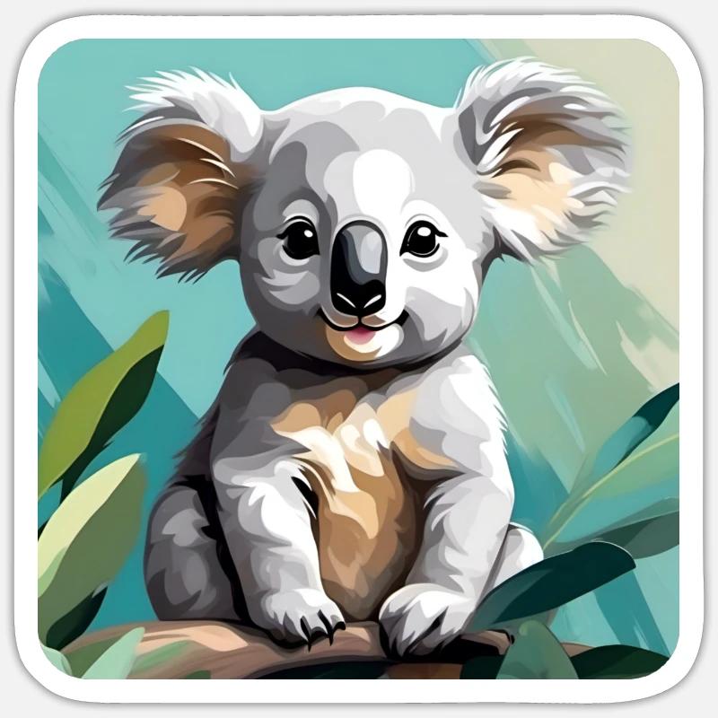 Cute Koala Bear - Sticker size S (10 x 10 cm) - white matte