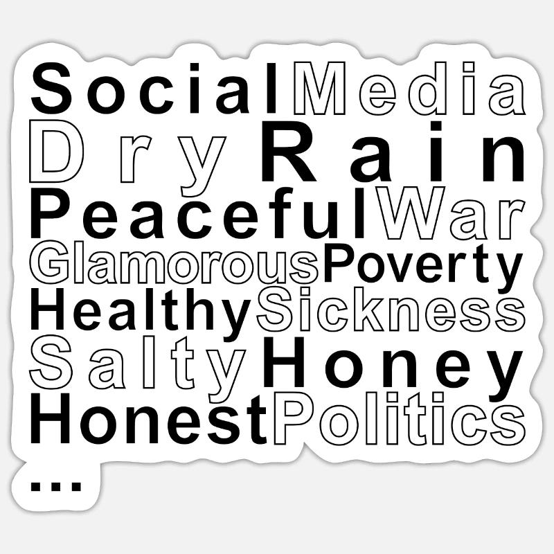 Oppositional Sticker size S (10 x 10 cm)