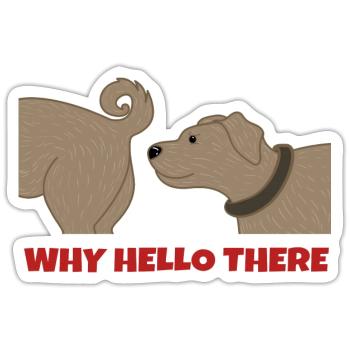 Haustiere Hund Statement Kuscheltier Heimtier - Sticker Größe S (10 x 10 cm) - Mattweiß - Vorne