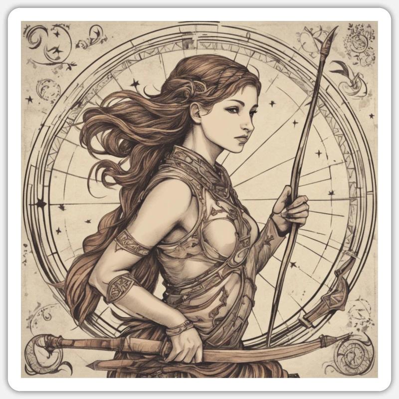 Zodiac Sagittarius Sticker size S (10 x 10 cm)