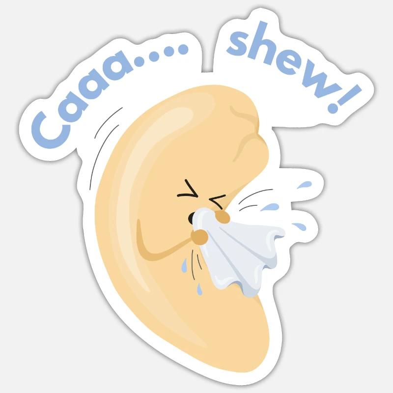 Caaa... shew! - Sticker Größe S (10 x 10 cm) - Mattweiß