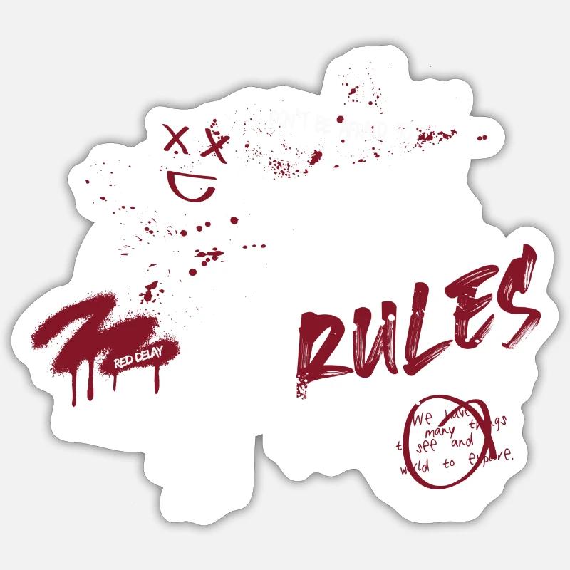 DontBeAfraid - Sticker Größe S (10 x 10 cm) - Mattweiß