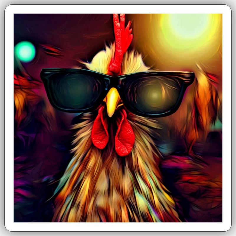 Fancy Chicken I Sticker Größe S (10 x 10 cm)