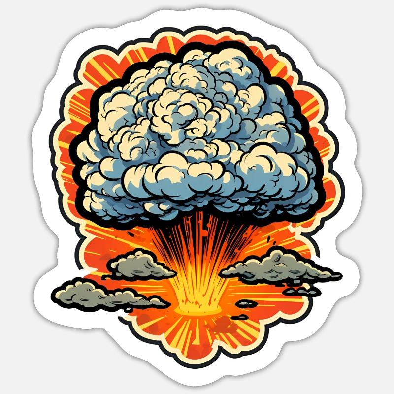 Explosion Fireworks Pyrotechnics Sticker size S (10 x 10 cm)