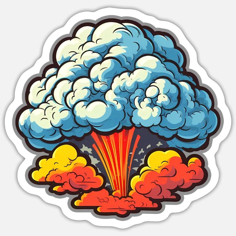 Explosion Fireworks Pyrotechnics Sticker size S (10 x 10 cm)