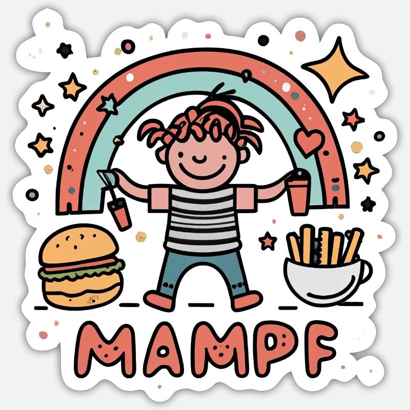 Mapf bubi - Sticker Größe S (10 x 10 cm) - Mattweiß