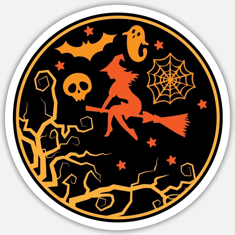 Witch Sticker size S (10 x 10 cm)
