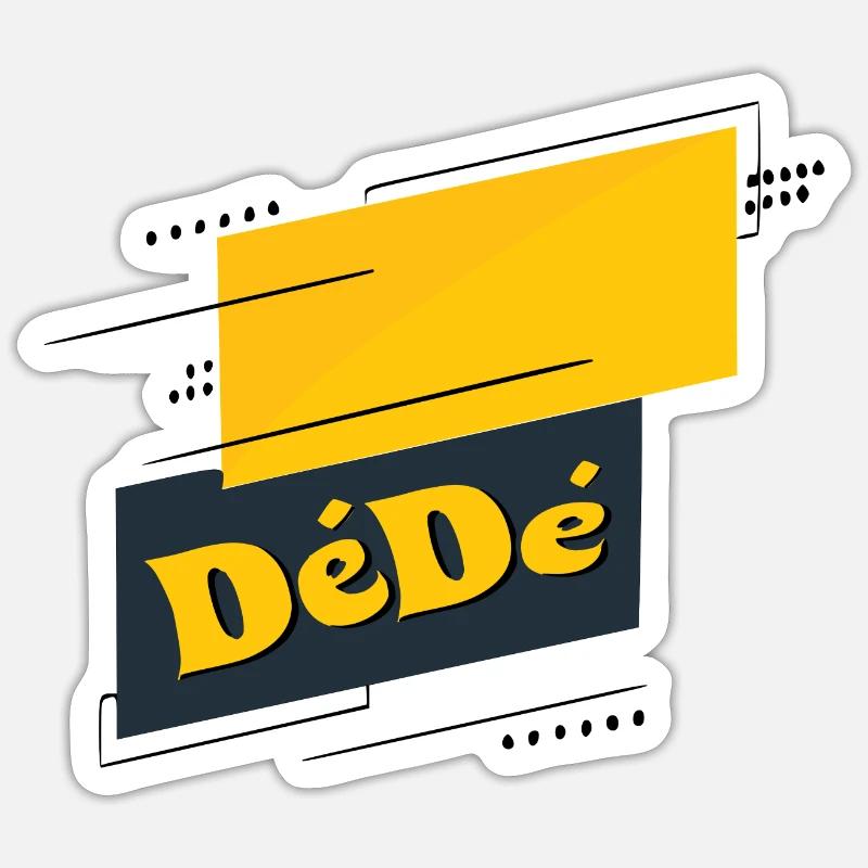Dédé - Sticker taille S (10 x 10 cm) - blanc mat