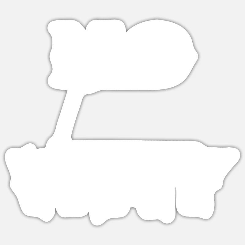 No Way - Sticker size S (10 x 10 cm) - white matte