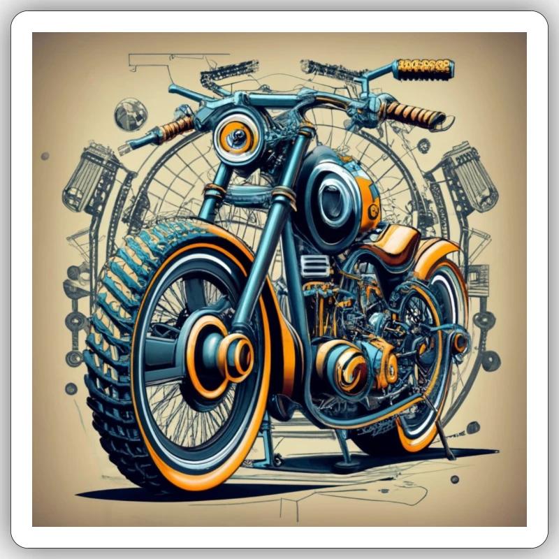 engine Sticker size S (10 x 10 cm)