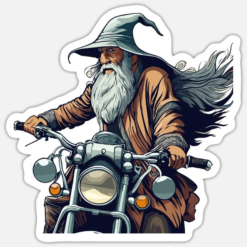 Zauberer Sticker Größe S (10 x 10 cm)