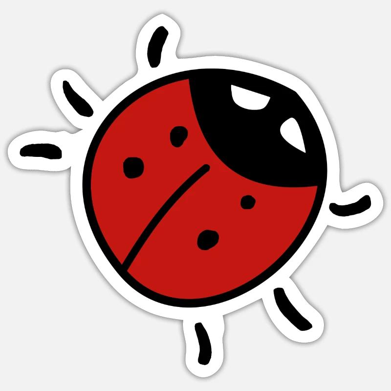 ladybug Sticker size S (10 x 10 cm)