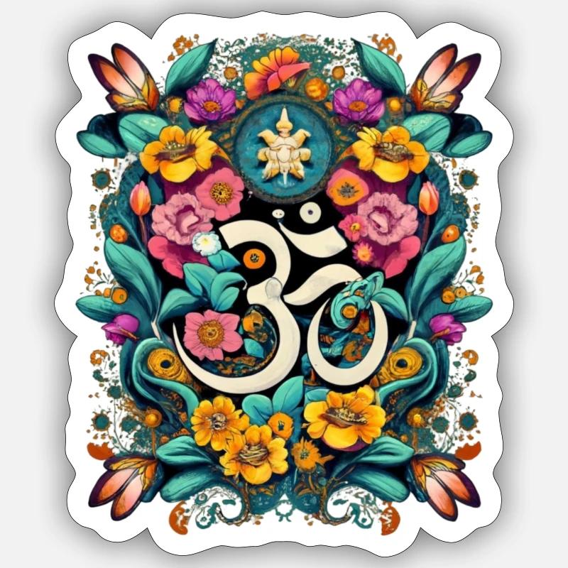 Om Sticker size S (10 x 10 cm)