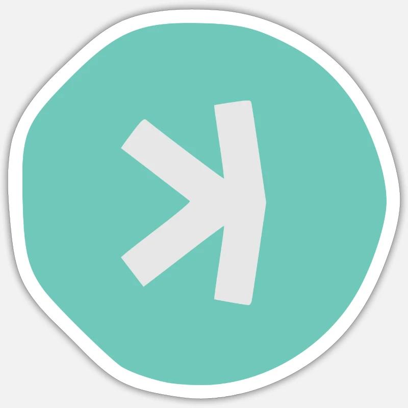 Kaspa Logo KAS Sticker size S (10 x 10 cm)