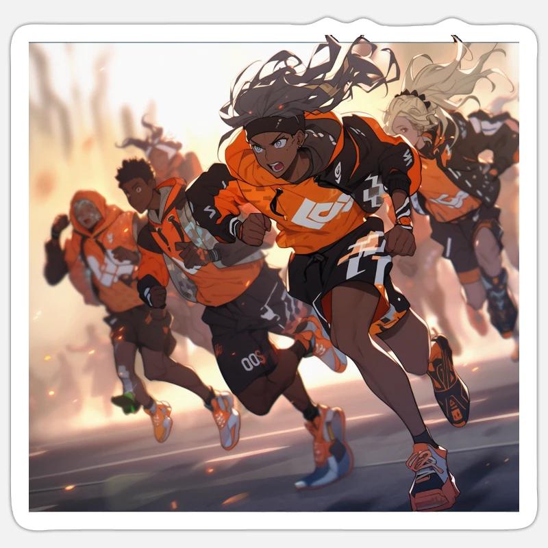 Sprint final ! Sticker taille S (10 x 10 cm)