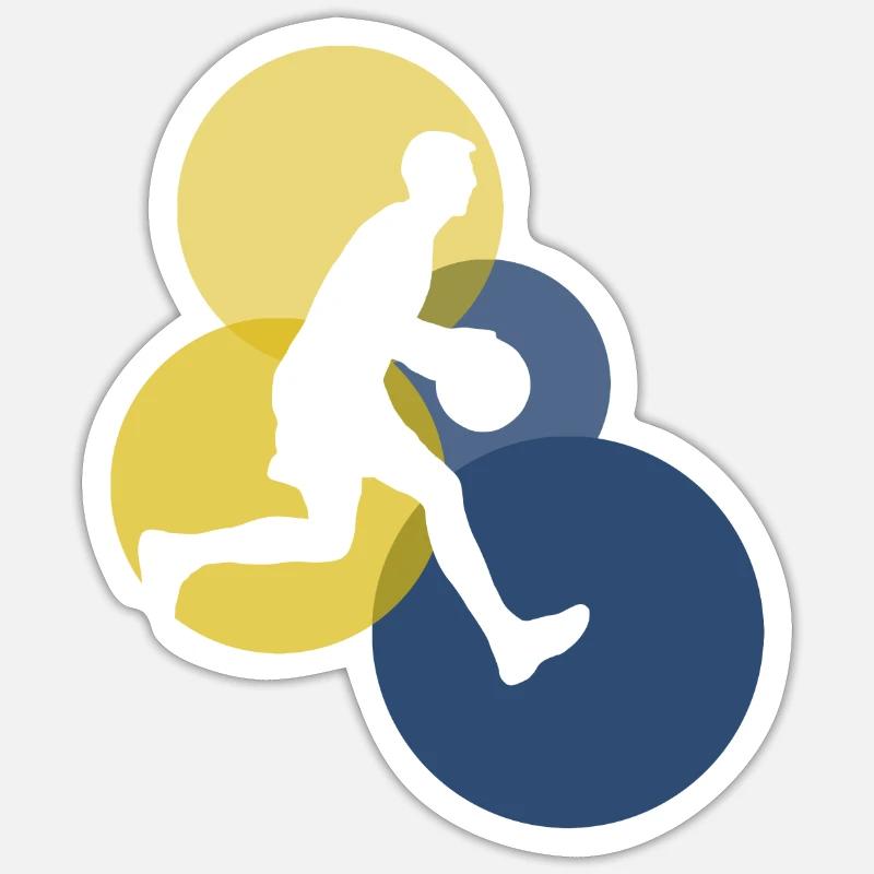 Dribble de dunk Sticker taille S (10 x 10 cm)