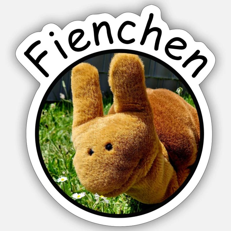 Fienchen - Sticker Größe S (10 x 10 cm) - Mattweiß