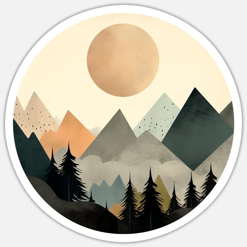 Mountains Sticker size S (10 x 10 cm)