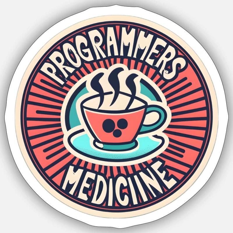 Programmers Medicine Sticker size S (10 x 10 cm)
