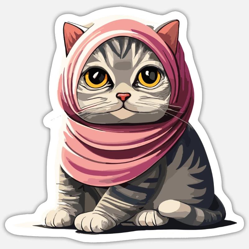 Muslim - Sticker Größe S (10 x 10 cm) - Mattweiß
