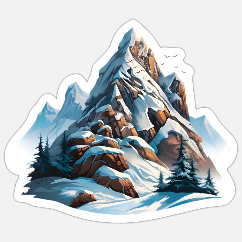 Sulla cresta sommitale Adesivo