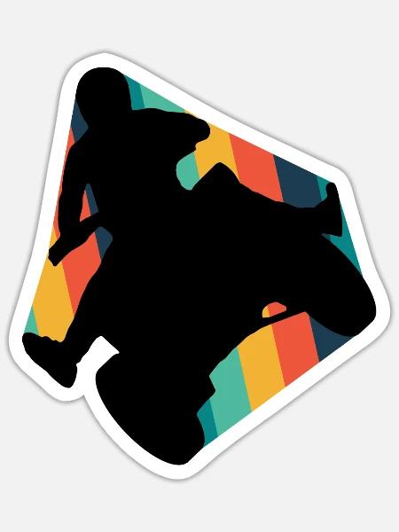 ATV Stunt Stunt - Sticker Größe S (10 x 10 cm) - Mattweiß