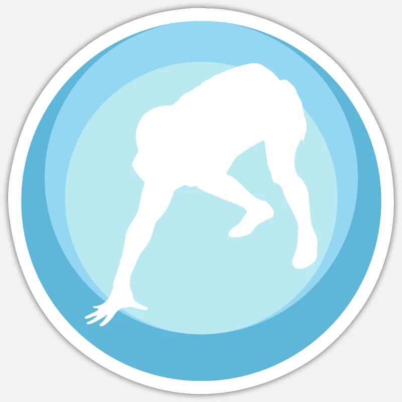 Quarterback Touchdown Sticker size S (10 x 10 cm)