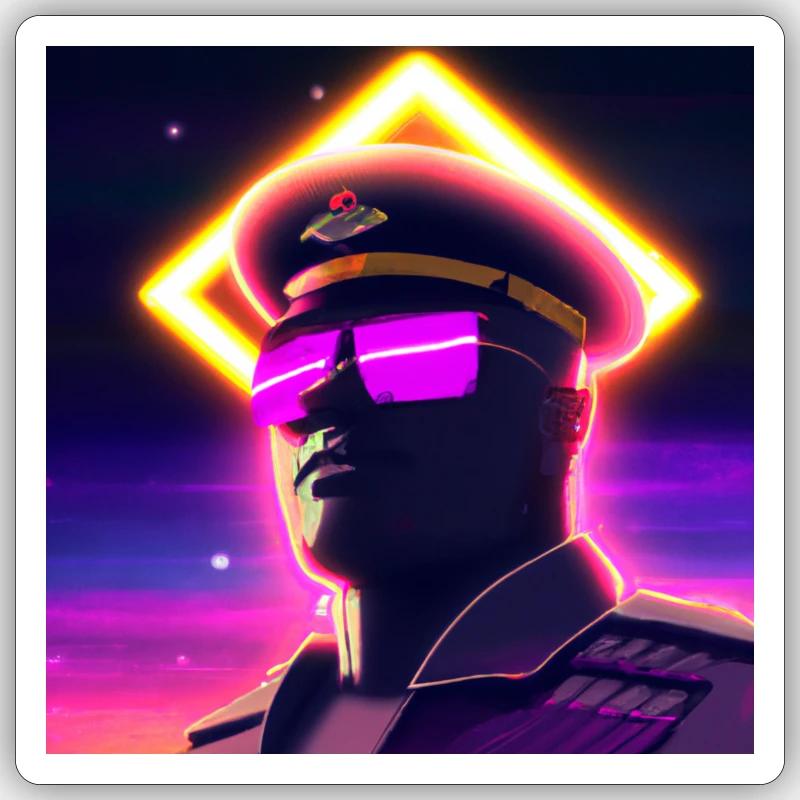 General synth Sticker size S (10 x 10 cm)