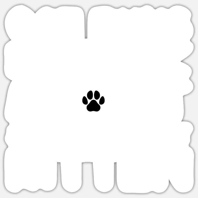 Monstre de jeu de mots de chat Sticker taille S (10 x 10 cm)